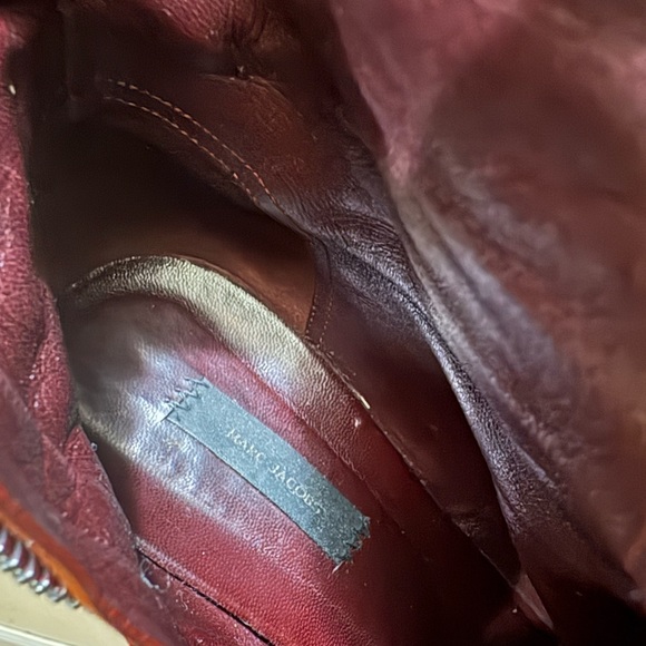 Red Platform Ankle Boots - Picture 4 of 4